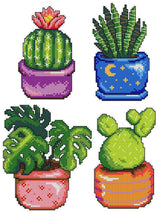 Cactus 108CS Counted Cross-Stitch Kit From Wizardi