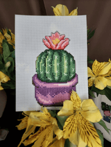 Cactus 108CS Counted Cross-Stitch Kit From Wizardi