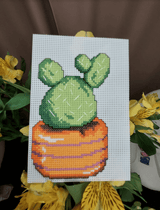Cactus 108CS Counted Cross-Stitch Kit From Wizardi