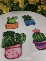 Cactus 108CS Counted Cross-Stitch Kit From Wizardi