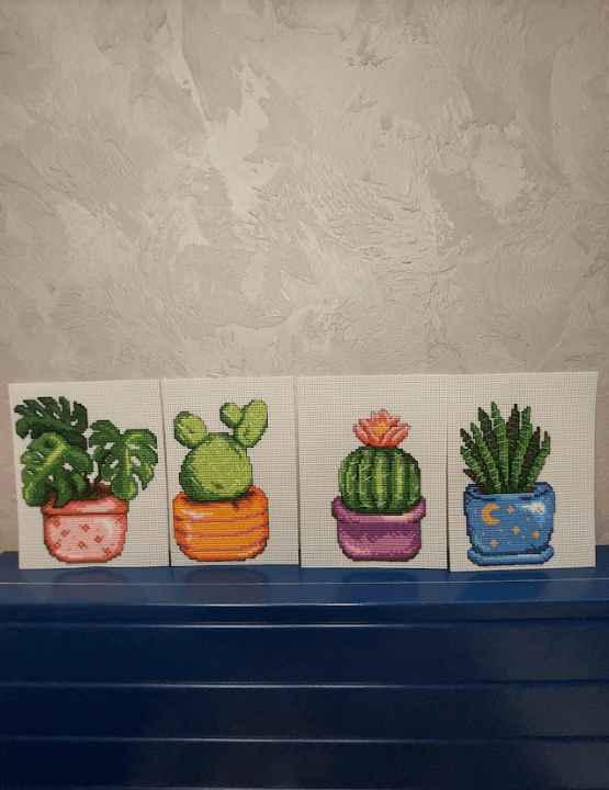 Cactus 108CS Counted Cross-Stitch Kit From Wizardi