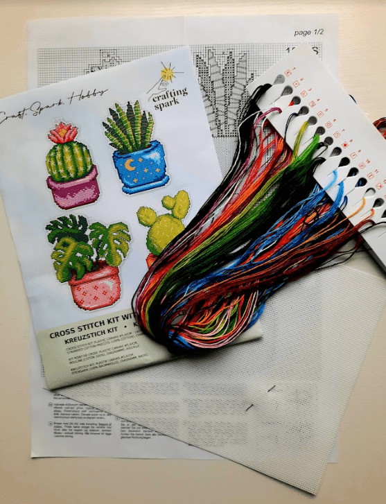 Cactus 108CS Counted Cross-Stitch Kit From Wizardi