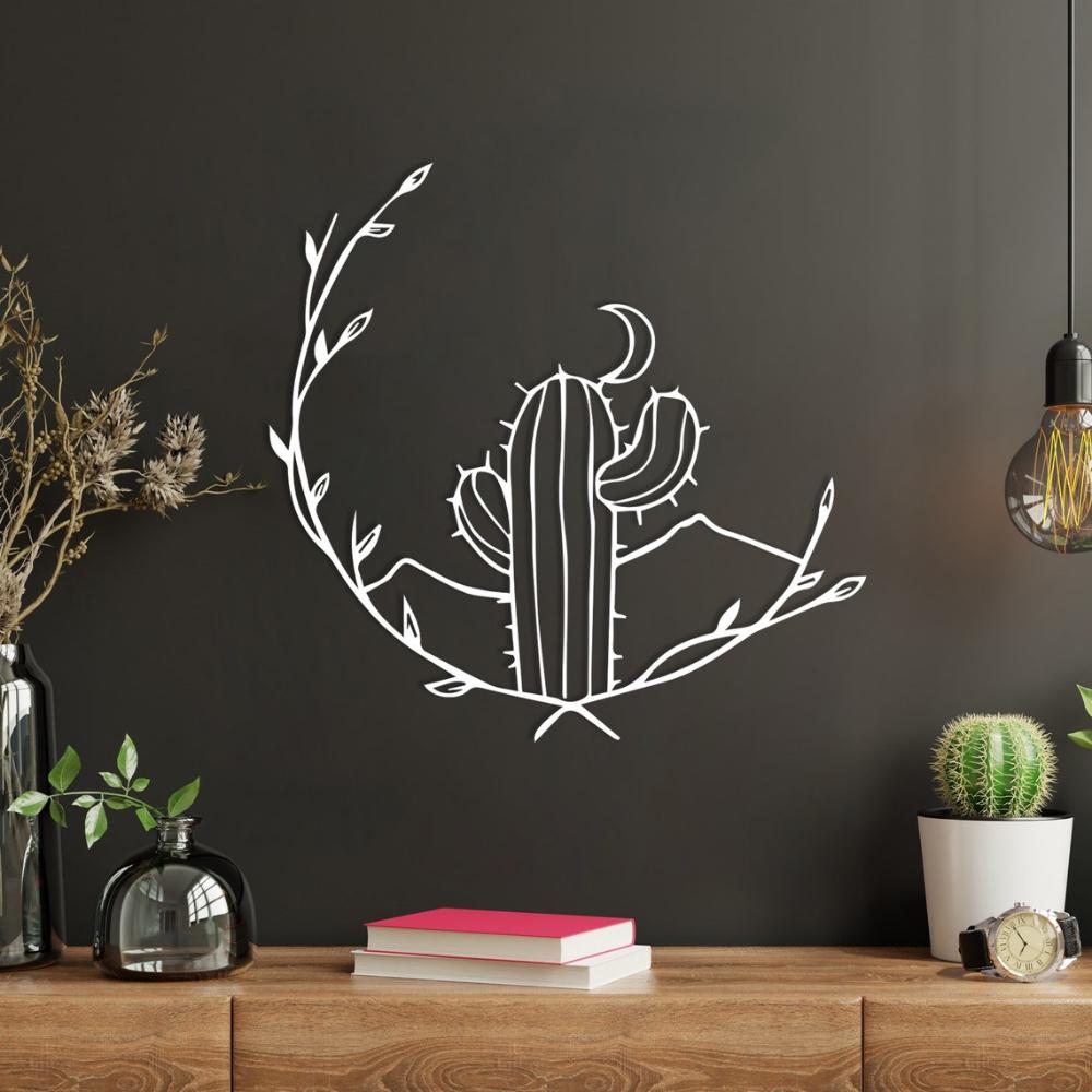 Cactus and Moon Metal Wall Decor from VITAHOME DESIGN LLC