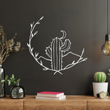 Cactus and Moon Metal Wall Decor from VITAHOME DESIGN LLC