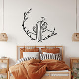 Cactus and Moon Metal Wall Decor from VITAHOME DESIGN LLC