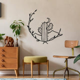 Cactus and Moon Metal Wall Decor from VITAHOME DESIGN LLC
