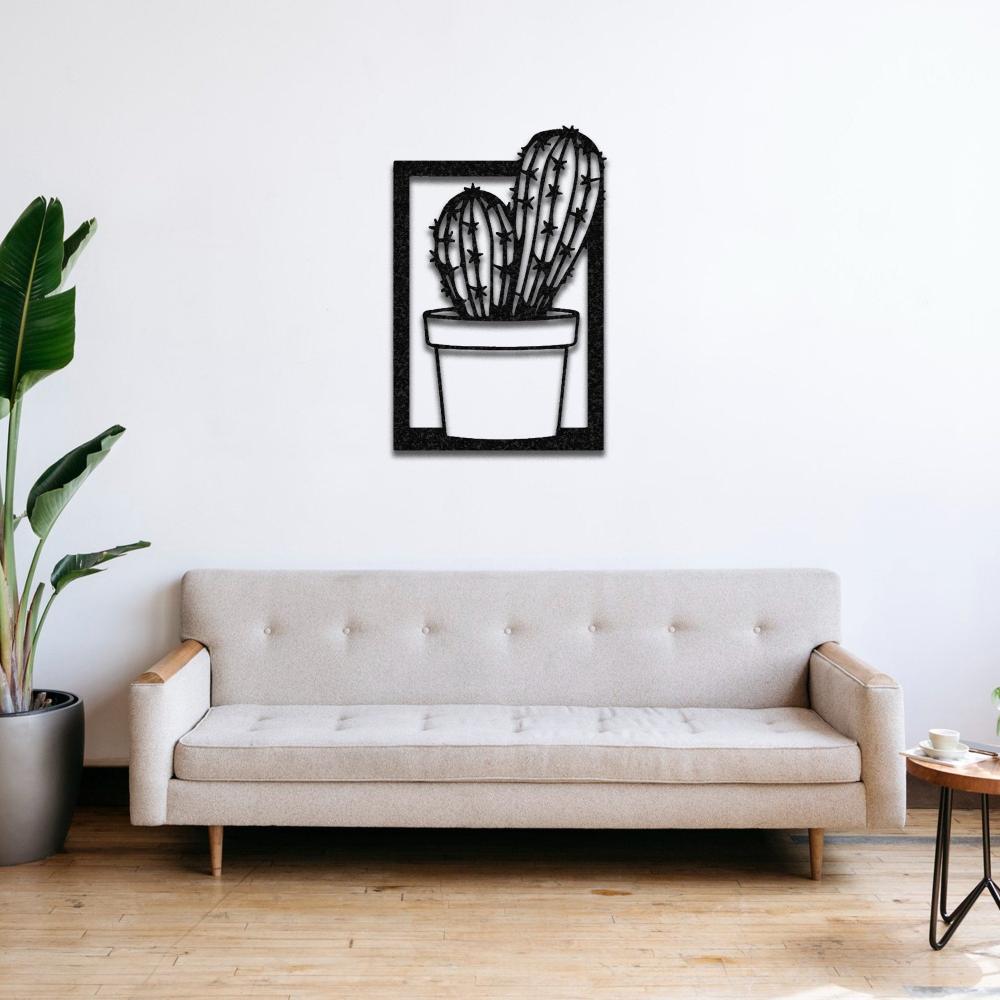 Cactus with Vase Metal Wall Art from VITAHOME DESIGN LLC