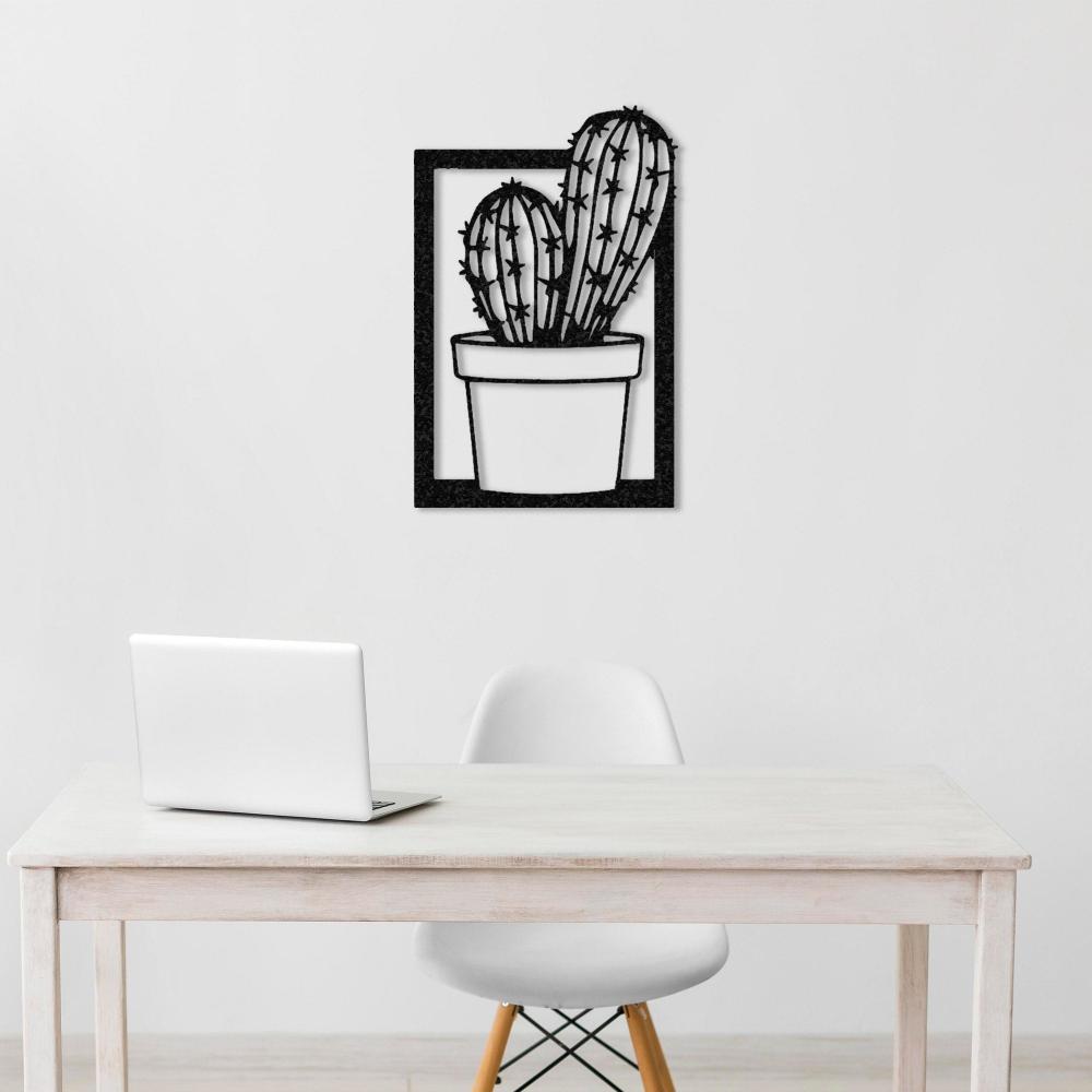 Cactus with Vase Metal Wall Art from VITAHOME DESIGN LLC