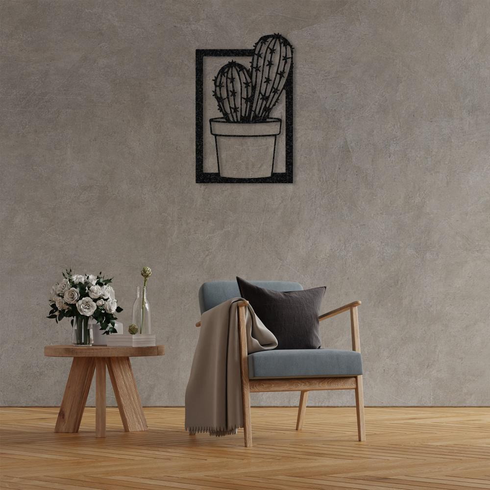 Cactus with Vase Metal Wall Art from VITAHOME DESIGN LLC