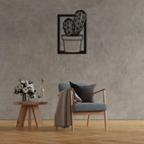 Cactus with Vase Metal Wall Art from VITAHOME DESIGN LLC