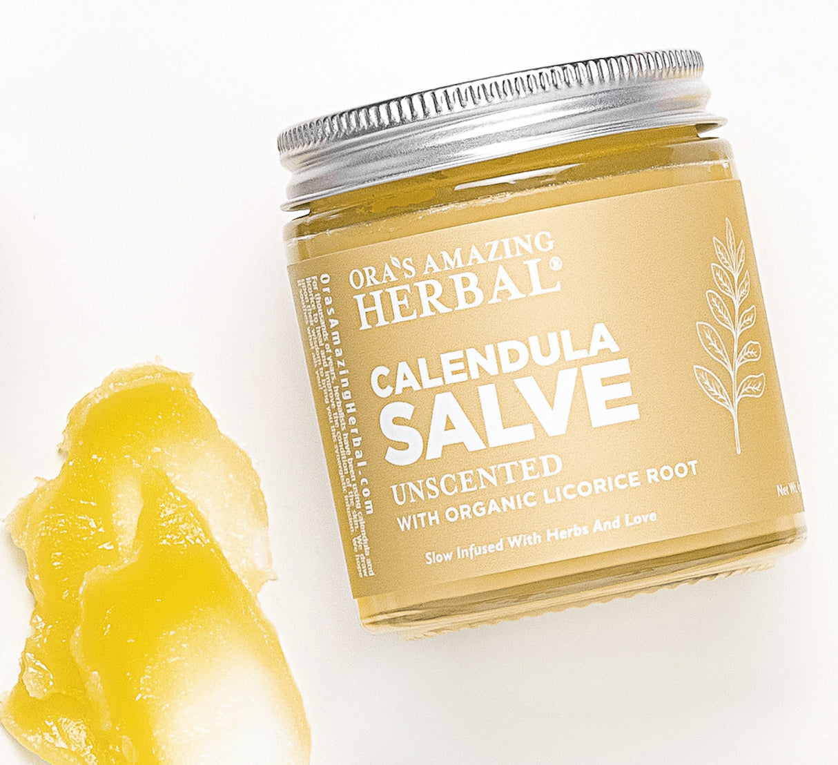 Calendula Salve, Coconut Free Salve with Licorice Root from Ora's Amazing Herbal