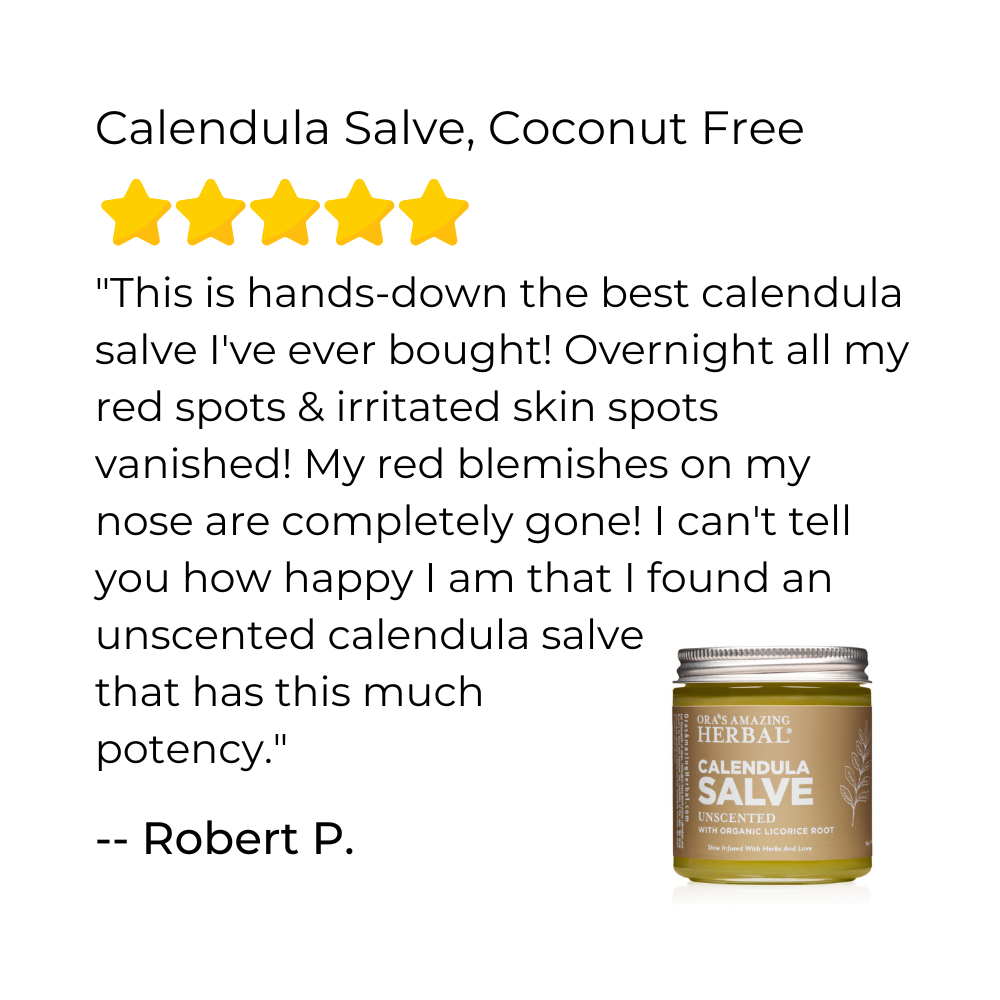 Calendula Salve, Coconut Free Salve with Licorice Root from Ora's Amazing Herbal