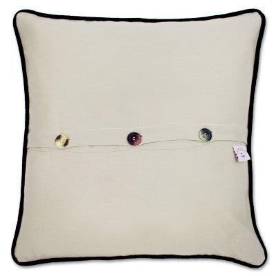 California Hand-Embroidered Pillow from Quirks!