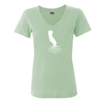 California Women's V-Neck Tee from WYR