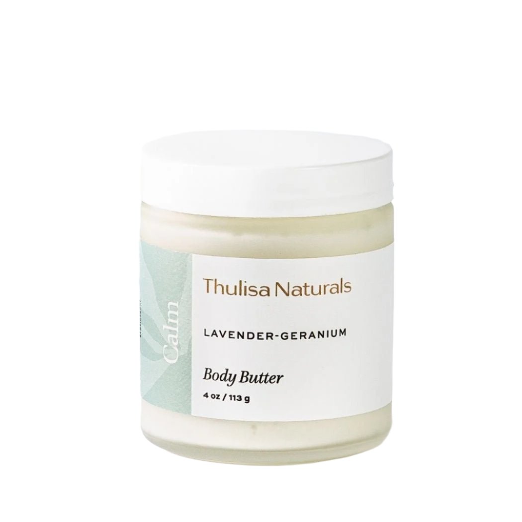Calm Lavender Geranium Body Butter from Thulisa Naturals