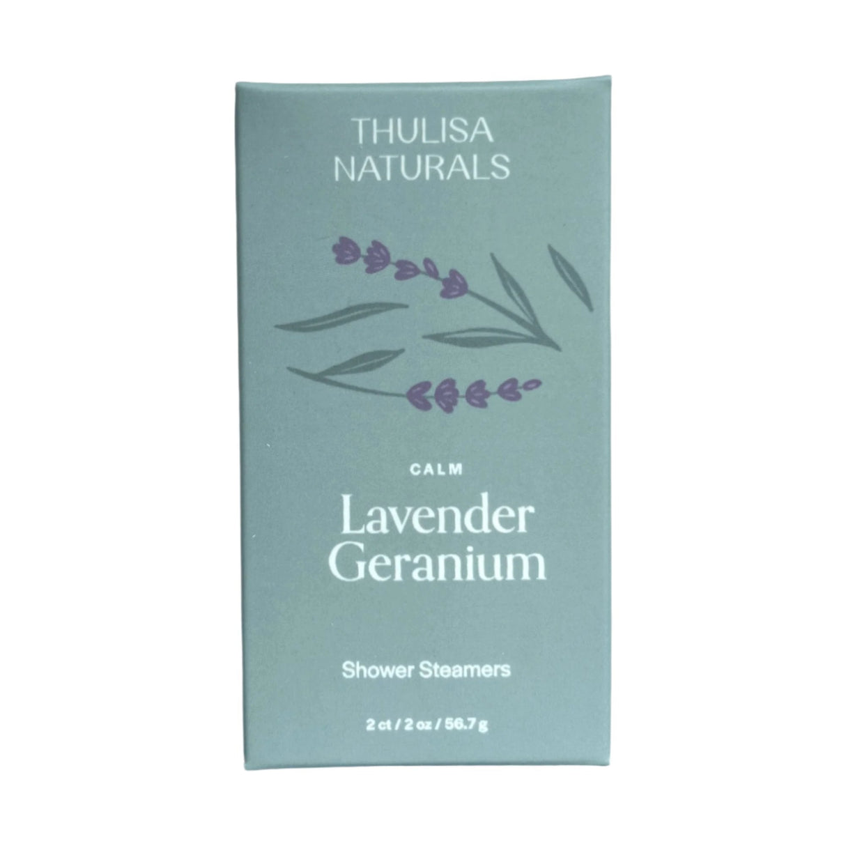 Calm Lavender Geranium Shower Steamers -2 Pack from Thulisa Naturals