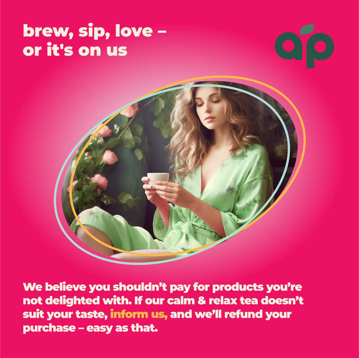 Calm and Relax Herbal Tea, 60 Bags from Aprika Life