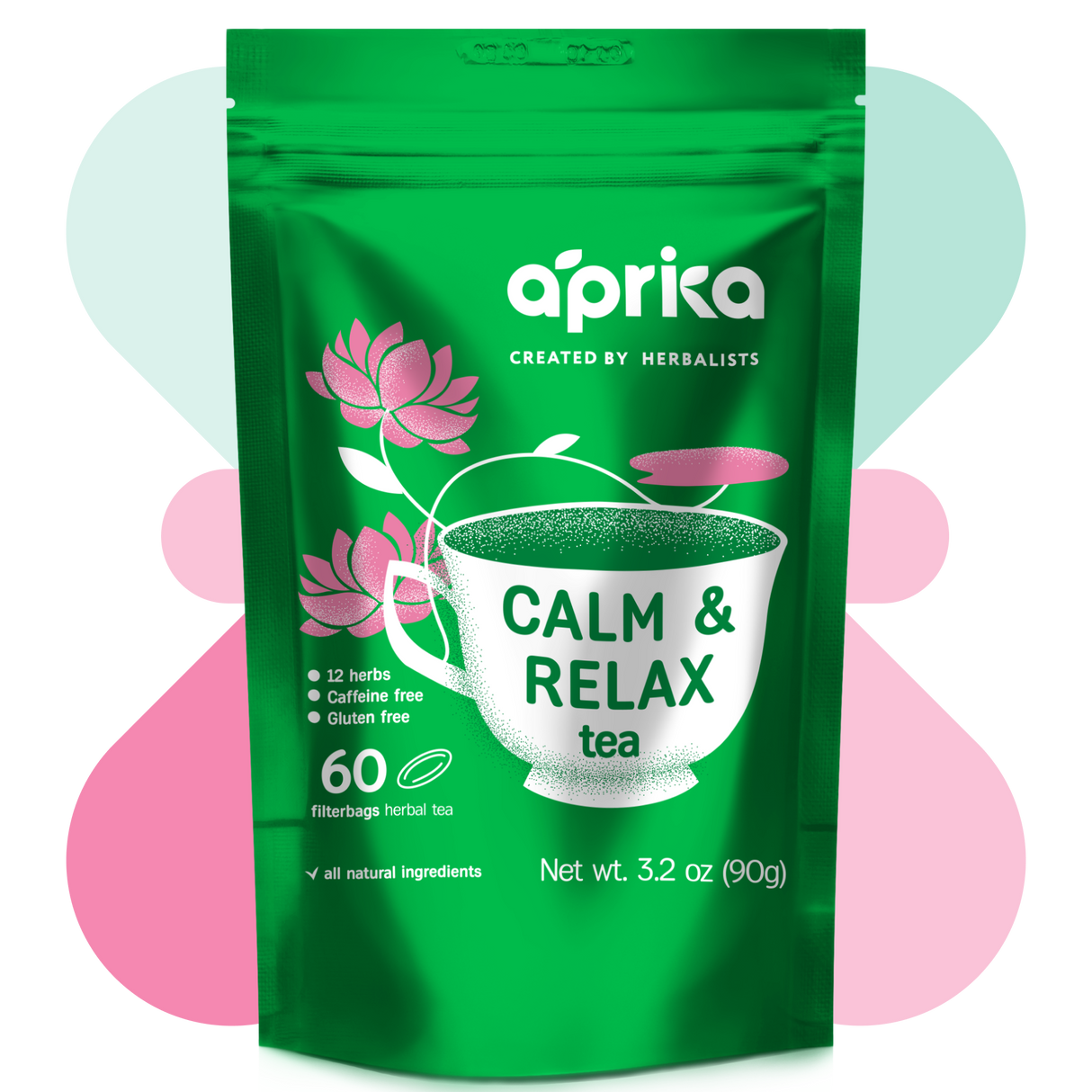 Calm and Relax Herbal Tea, 60 Bags from Aprika Life