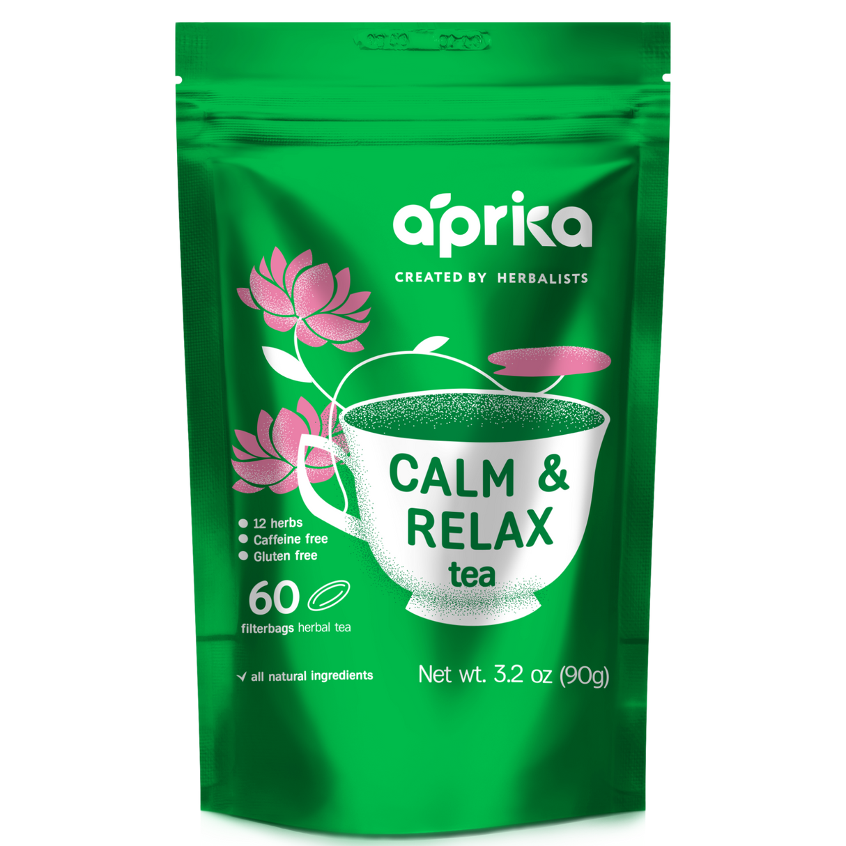 Calm and Relax Herbal Tea, 60 Bags from Aprika Life