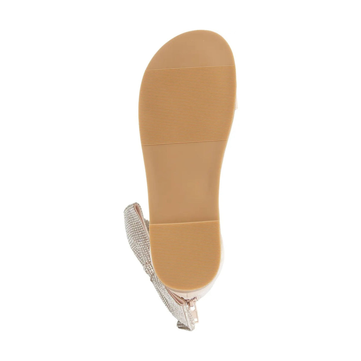 Miss Cambelle Crystal Bow Sandal in Blush Patent - Kids From Yosi Samra