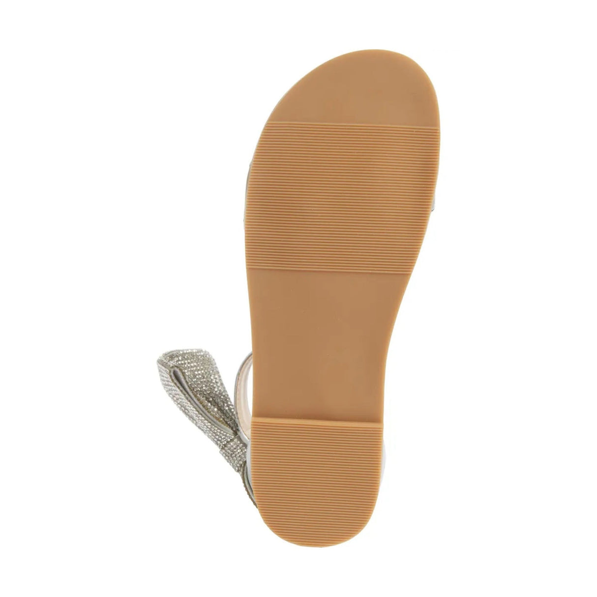 Miss Cambelle Crystal Bow Sandal in Silver - Kids from Yosi Samra