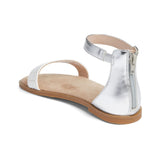 Miss Cambelle Sandal in White & Silver - Kids From Yosi Samra