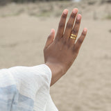 Geo Stripe Bombshell Ring from SLATE + SALT