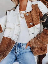 Autumnal Plaid and Corduroy Jacket from MsDressly