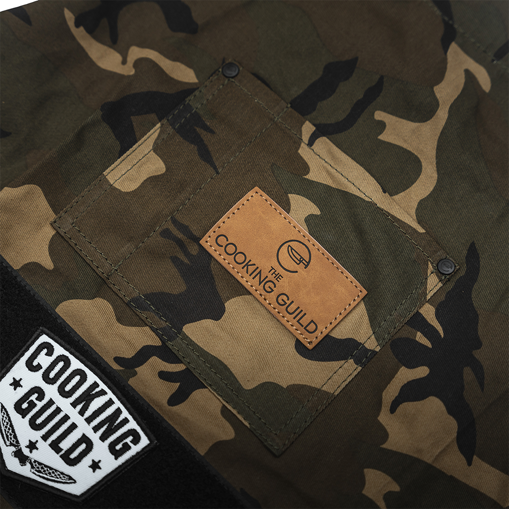 Camo Cotton BBQ Utility Apron From The Cooking Guild