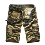 Military Camouflage Denim Cargo Shorts Strap from Kawaii Stop