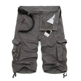 Military Camouflage Denim Cargo Shorts Strap from Kawaii Stop