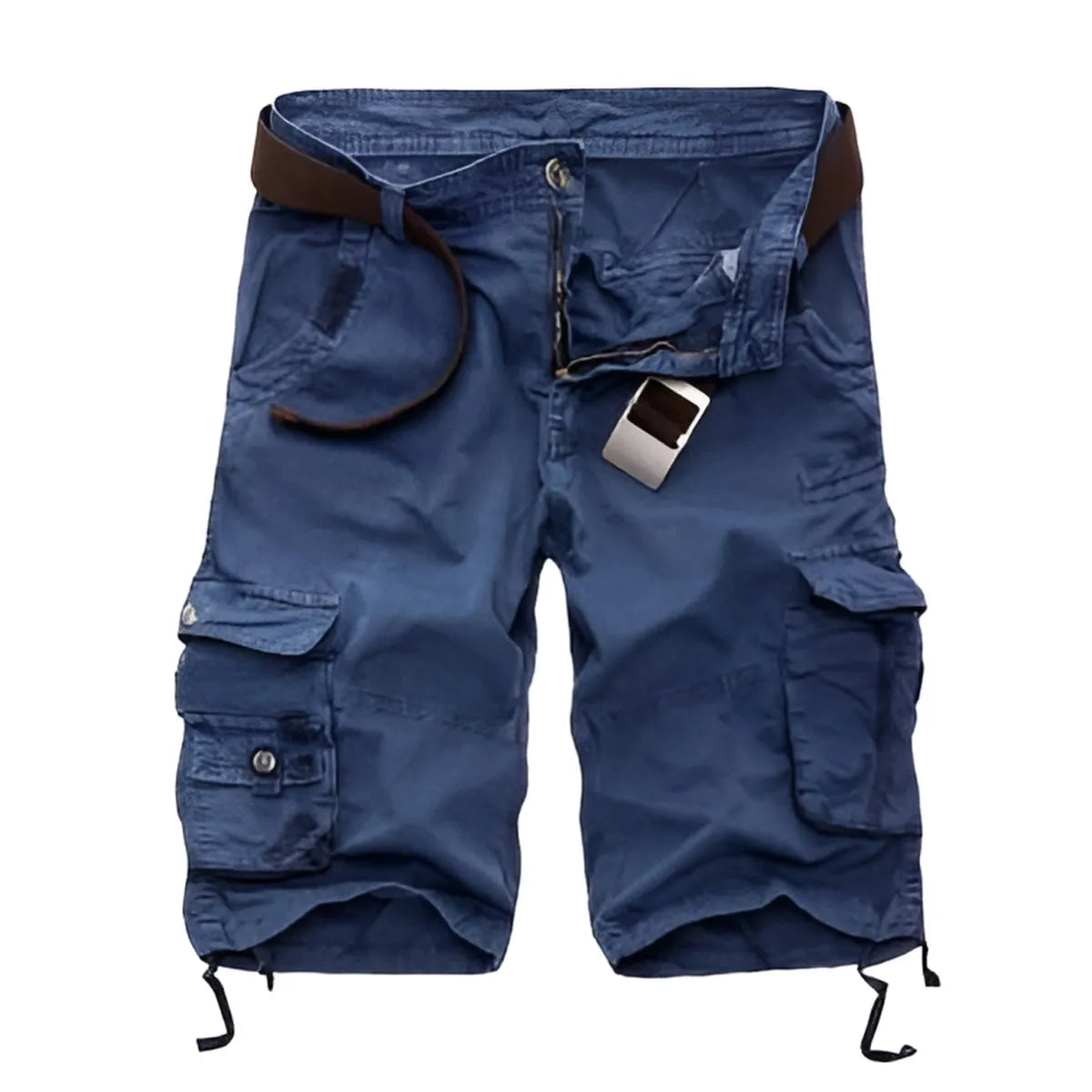 Military Camouflage Denim Cargo Shorts Strap from Kawaii Stop