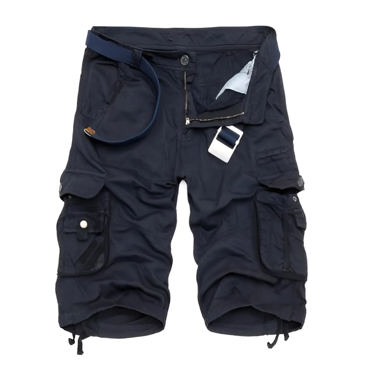 Military Camouflage Denim Cargo Shorts Strap from Kawaii Stop