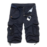 Military Camouflage Denim Cargo Shorts Strap from Kawaii Stop