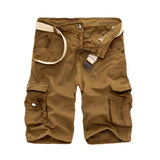Military Camouflage Denim Cargo Shorts Strap from Kawaii Stop