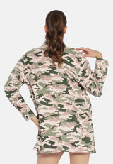 Camouflage Print Shacket from London Rag International