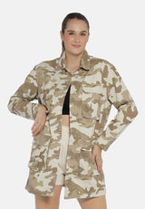 Camouflage Print Shacket from London Rag International