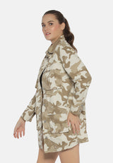 Camouflage Print Shacket from London Rag International