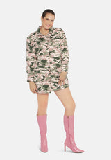 Camouflage Print Shacket from London Rag International