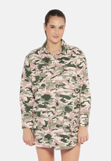 Camouflage Print Shacket from London Rag International