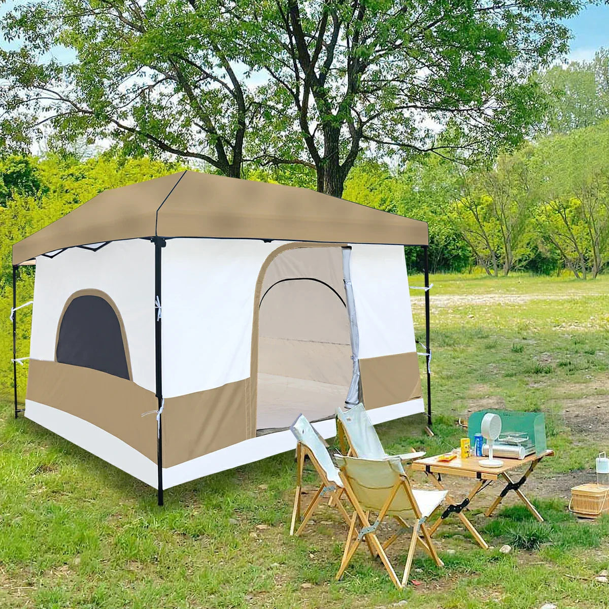 Camping Cube 10'x10' Tent for Pop Up Canopy (Canopy & Frame NOT Included) From Redcamp