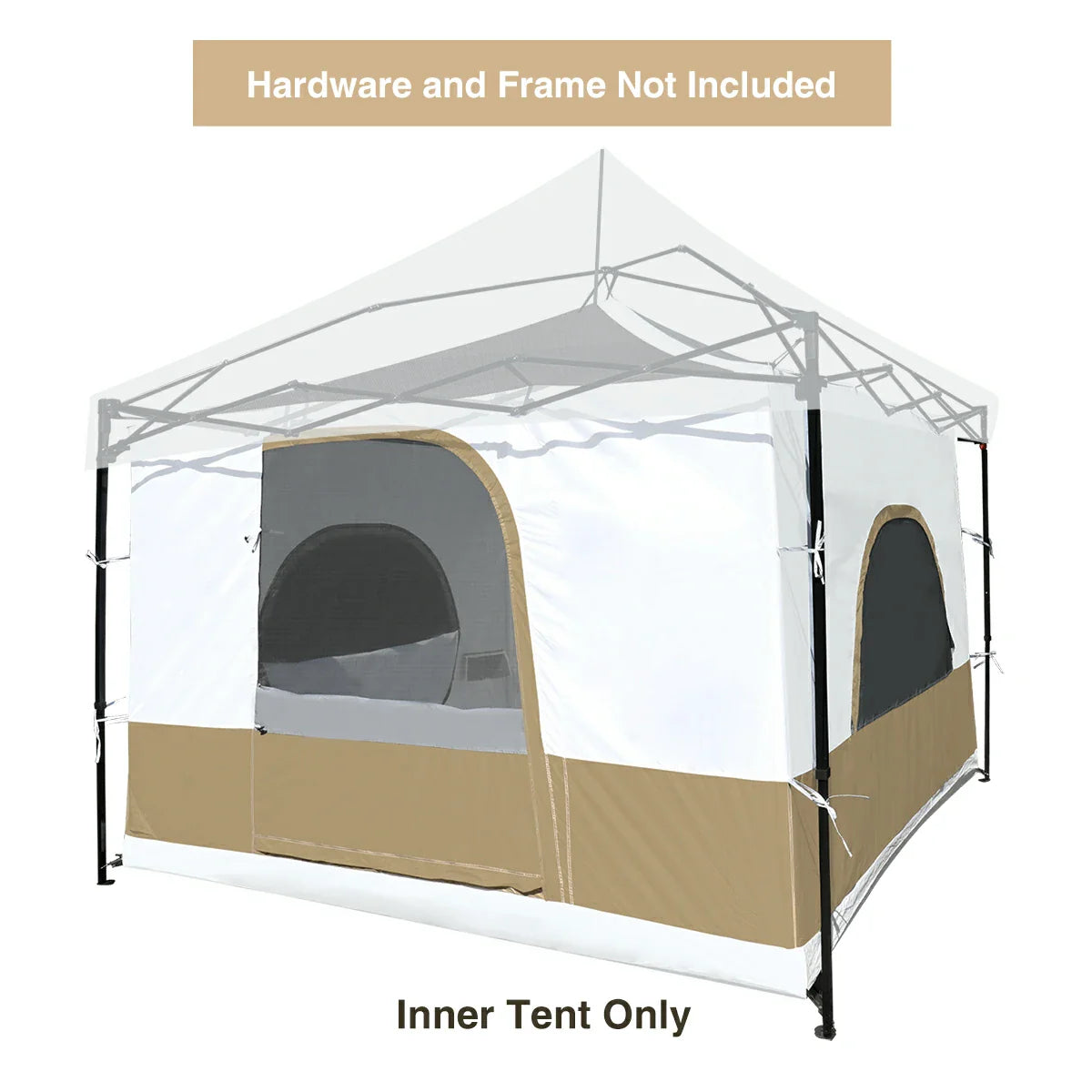 Camping Cube 10'x10' Tent for Pop Up Canopy (Canopy & Frame NOT Included) From Redcamp