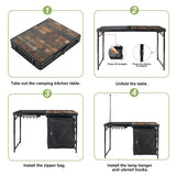 Portable Camping Kitchen Table with Storage Organizer for Outdoor From Redcamp