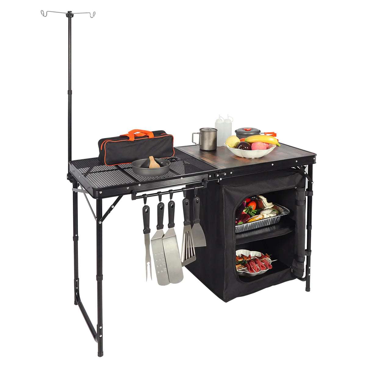 Portable Camping Kitchen Table with Storage Organizer for Outdoor From Redcamp