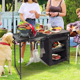 Portable Camping Kitchen Table with Storage Organizer for Outdoor From Redcamp
