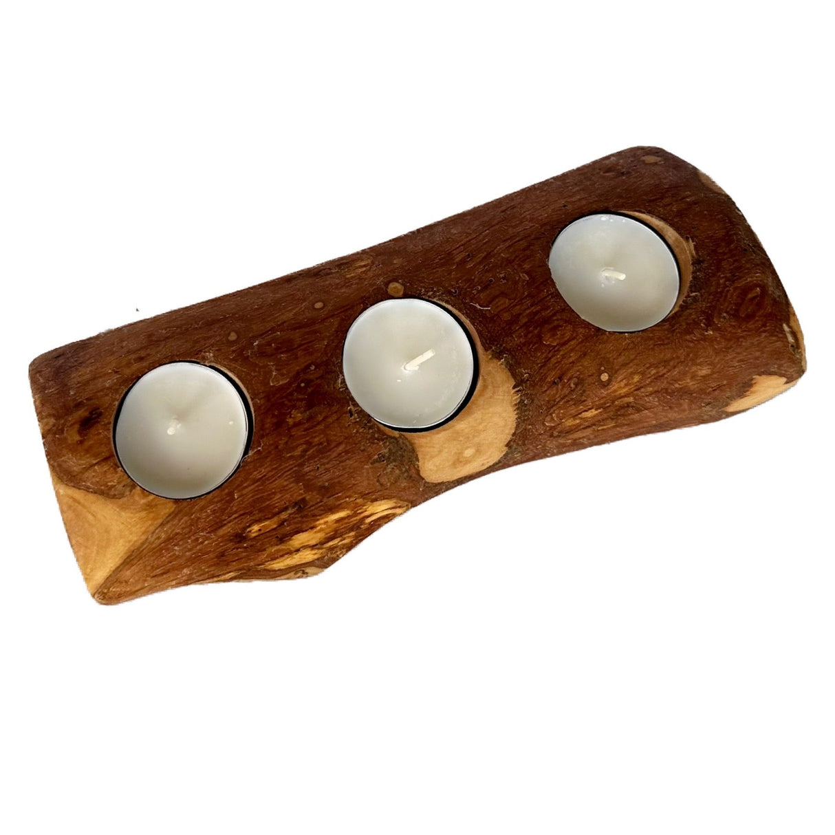 Olive Wood Candle Holder from Choixe