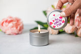 Trio of Tin Soy Candle - Scented with Bergamot and Lavender Essential oils from Lizush