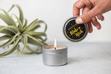 Trio of Tin Soy Candle - Scented with Bergamot and Lavender Essential oils from Lizush