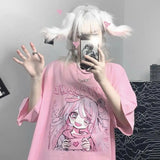 Candy Blush Anime Tee – Sweetheart Manga T-Shirt From Kawaii Stop
