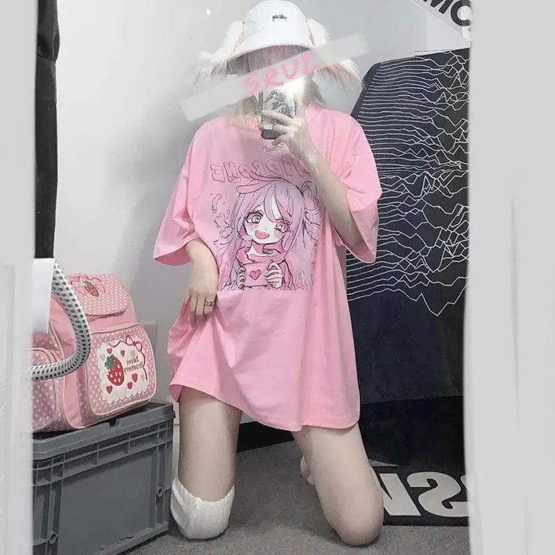Candy Blush Anime Tee – Sweetheart Manga T-Shirt From Kawaii Stop